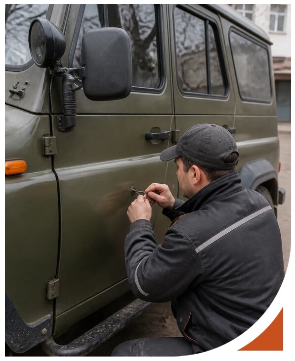 Профессиональное вскрытие автомобиля УАЗ без повреждений в Карабулаке